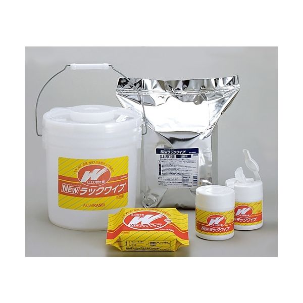 旭化成 NEWラックワイプ 極細繊維不織布 WUー9002R 300枚×4個 083422 1箱(1200枚) 61-0085-26（直送品）