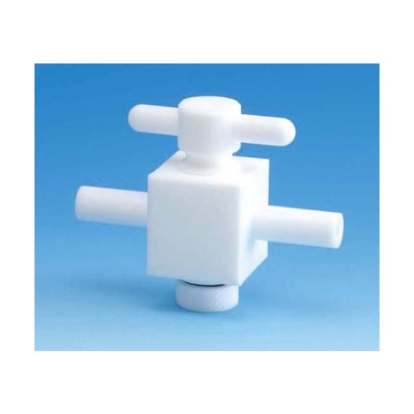 フロン工業 オールPTFE2方バルブ 10φ(枝) F-2007-03 1個 61-4378-63（直送品）