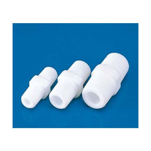 フロン工業 PTFEニップル FN4ー2 R1/2*R1/4 F-2082-06 1個 61-4381-59（直送品）