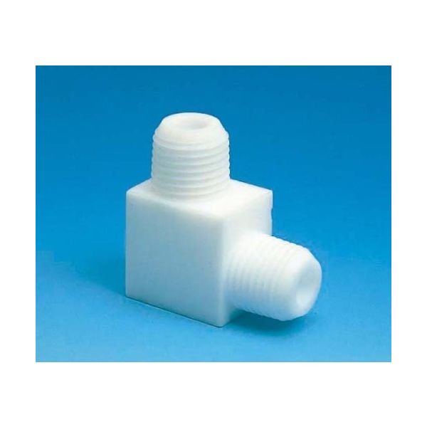 フロン工業 PTFEエルボーニップル FLNー3ー2 R3/8*R1/4 F-2085-04 1個 61-4381-79（直送品）