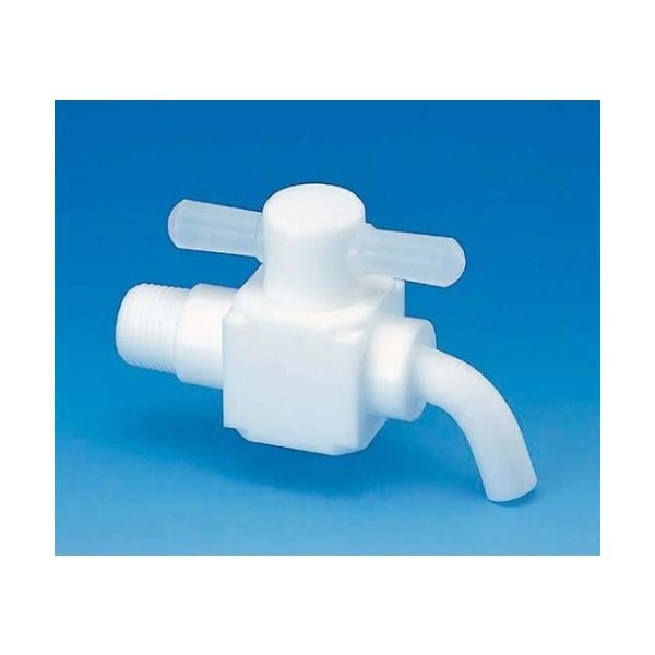 フロン工業 PTFE ドレンコック R1/2 F-2195-03 1個 61-4383-64（直送品）