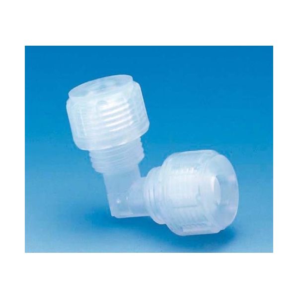 フロン工業 PFAユニオン・エルボー LFU-1/4P F-2201-06 1個 61-4383-79（直送品）