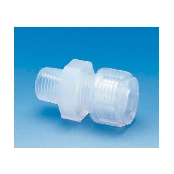 フロン工業 PFAメイル・コネクター SFH-12-R1/2P F-2203-12 1個 61-4384-04（直送品）