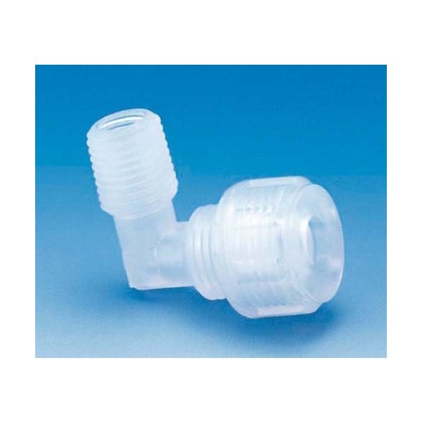 フロン工業 PFAメイル・エルボー LFHー3/4ーR3/4P F-2204-23 1個 61-4384-39（直送品）