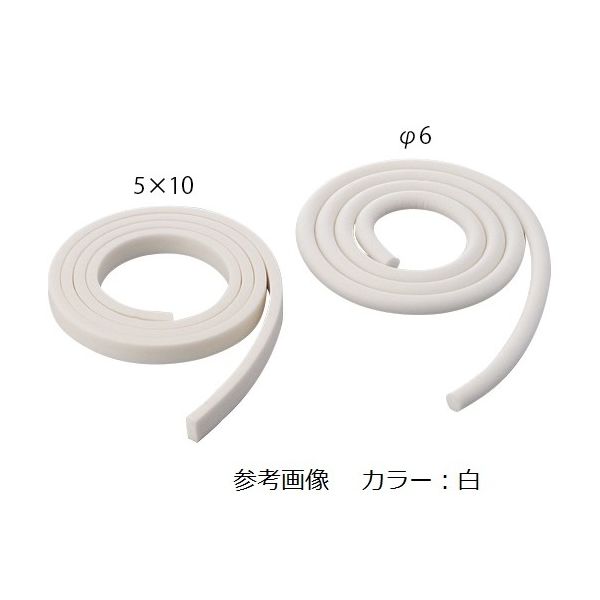 アズワン シリコンスポンジ レンガ色 角型 5×15mm×1m 61-9433-90 1本（直送品）