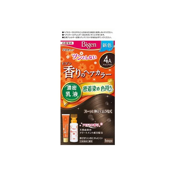 ホーユー ビゲン香りのヘアカラー乳液4A アッシュBR 730136 1ケース(27個入)（直送品）