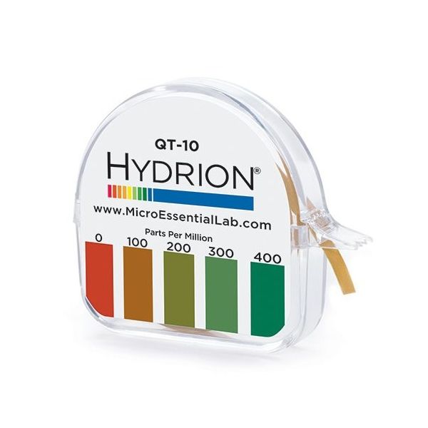 第四級アンモニウム試験紙 ロールタイプ ディスペンサー入 0~1000 QC-1001 1個(1巻)（直送品）