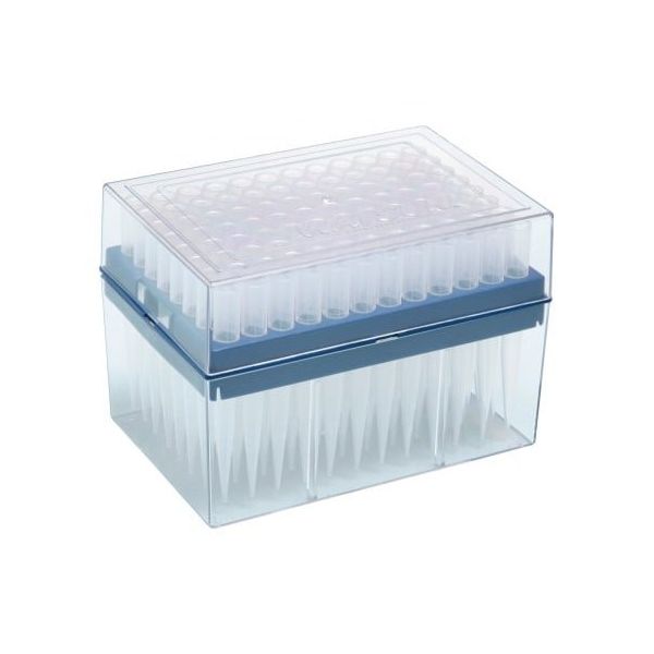 深江化成 1000μL チップ クリア システムラック 1箱(96本×10ラック入) 120-804C 1箱(960本)（直送品）