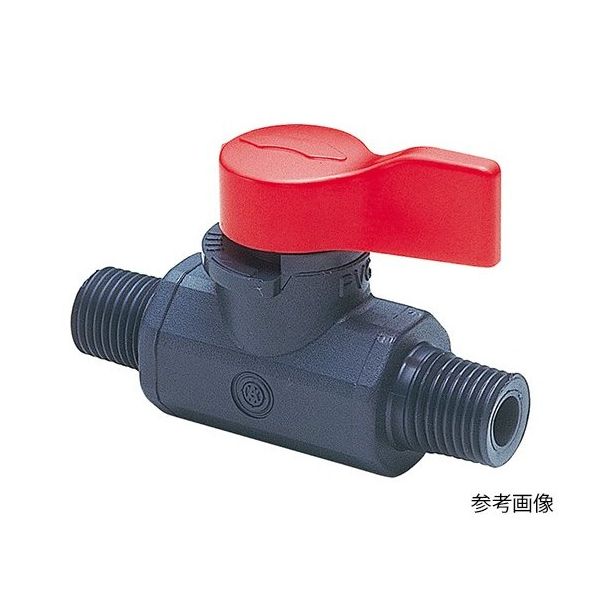 旭有機材 ラブコック 1/4おねじx1/4おねじ VLCLVUVJO4O4 1個 3-8158-09（直送品）