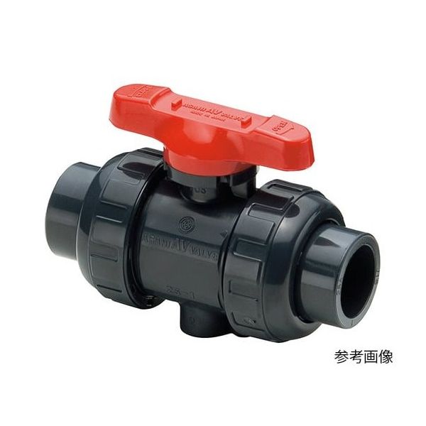 旭有機材 ボールバルブ FKM ねじ込み型 50mm V2ALVUVNJ050 1個 3