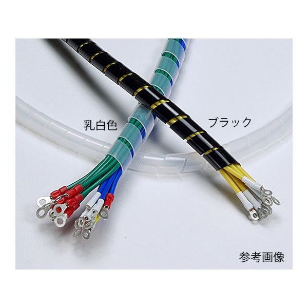 興和化成 スパイラルチューブ KSー9B 50M ブラック KS-9B 1巻 62-3840-01（直送品）