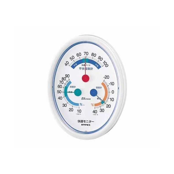 エンペックス気象計 快適モニター(温度・湿度・不快指数計) 168×130×19mm 190g(ディスプレイ箱) CM-6301 1個（直送品）