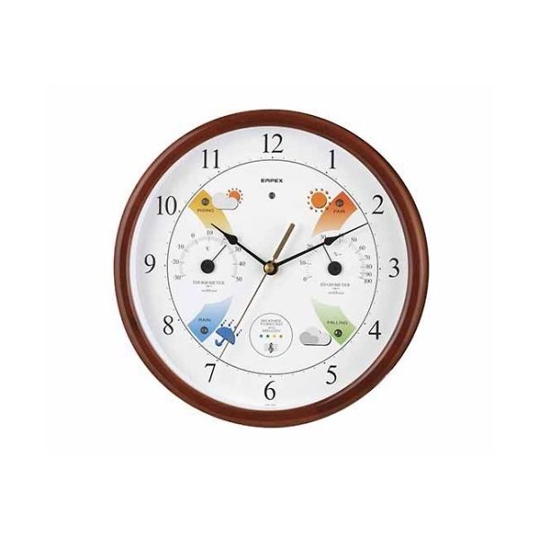 エンペックス気象計 スーパーEXメロディ気象台 270×54mm 1050g(ギフトボックス) EX-5478 1個 61-6864-49（直送品）