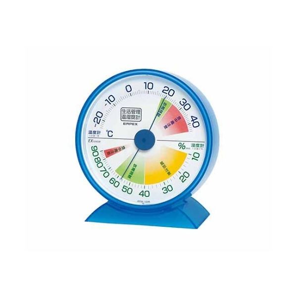 エンペックス気象計 生活管理温・湿度計 132×121×50mm 130g(ブリスター) TM-2426 1個 61-6865-60（直送品）