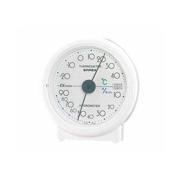 エンペックス気象計 セレステ温・湿度計 93×89×35mm 100g(ブリスター) TM-5501 1個 61-6865-91（直送品）