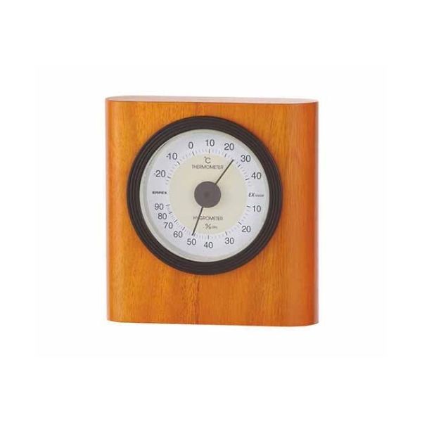 エンペックス気象計 イートン温・湿度計 100×104×35mm 205g(ギフトボッ TM-642 1個 61-6866-16（直送品）