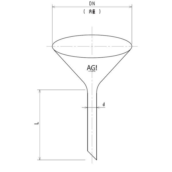 旭製作所 足長ロート φ45 3762-45 1個 61-0188-34（直送品）