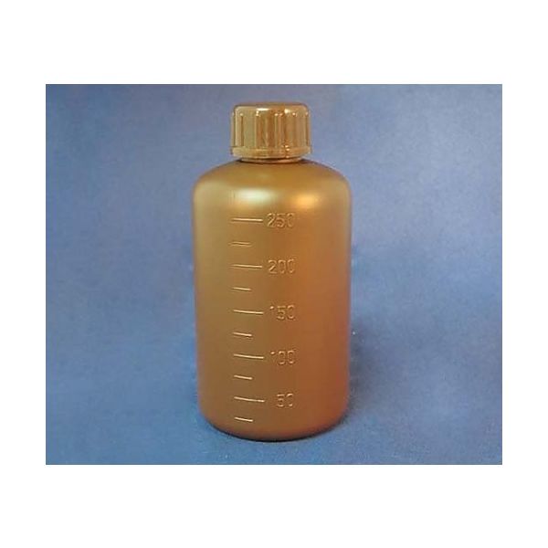 ニプロン化成工業 PE細口瓶(茶) 250ml M1-002-04 1本(1個) 61-3517-53（直送品）