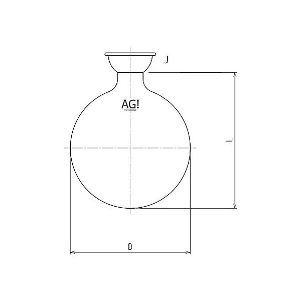 旭製作所 ロータリー受フラスコ 300mL 35/20 3218-300-G 1個 61-3626-26（直送品）
