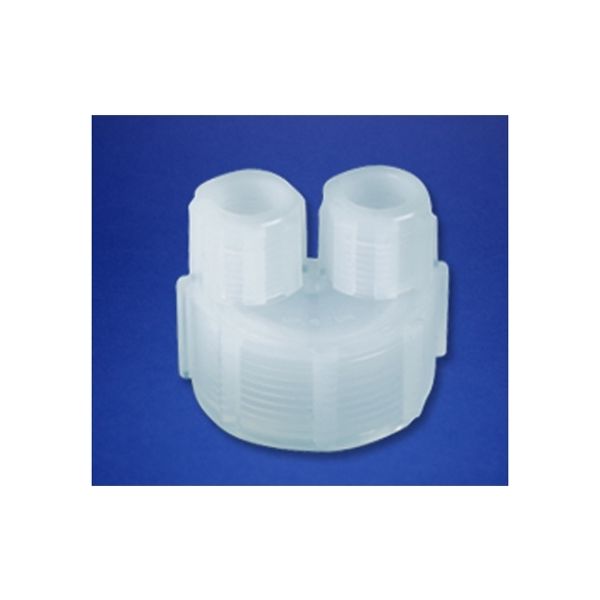 サビレックス インピンジャー捻蓋/耐圧容器捻蓋(58mm) 1/4”チューブ接続用ポート垂直2個付き 600-058-33 1個（直送品）