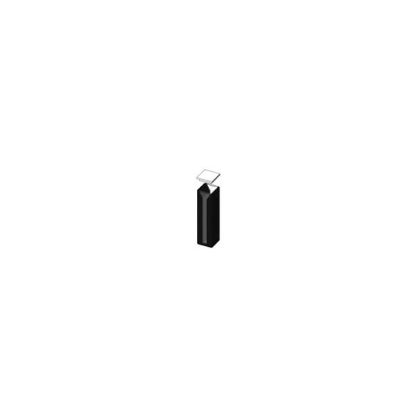 マイクロキュベット 石英（紫外領域）ブラック テフロンカバー付 光路長5mm 0.35mL 162-0333 61-7002-16（直送品）