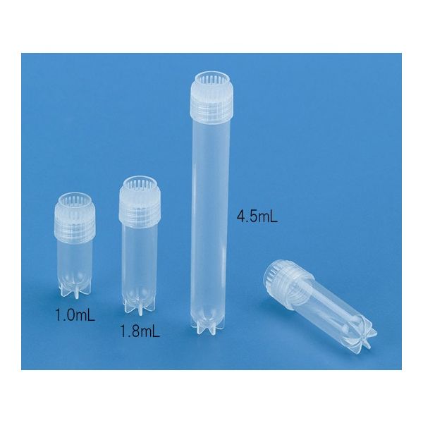 東栄 クライオチルバイアル 外捻蓋、滅菌済 PP製 1.0mL(滅菌済) 523011 1箱(500本) 62-2935-51（直送品）