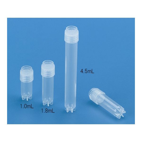 東栄 クライオチルバイアル 外捻蓋 PP製 4.5mL 523081 1箱(500本) 62-2935-59（直送品）