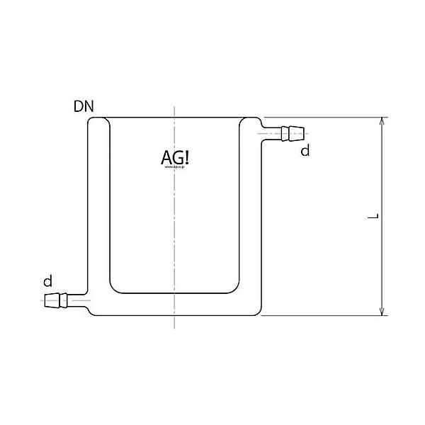 旭製作所 ジャケット付ビーカー 30 3278ー30 1個 61-3629-59（直送品）