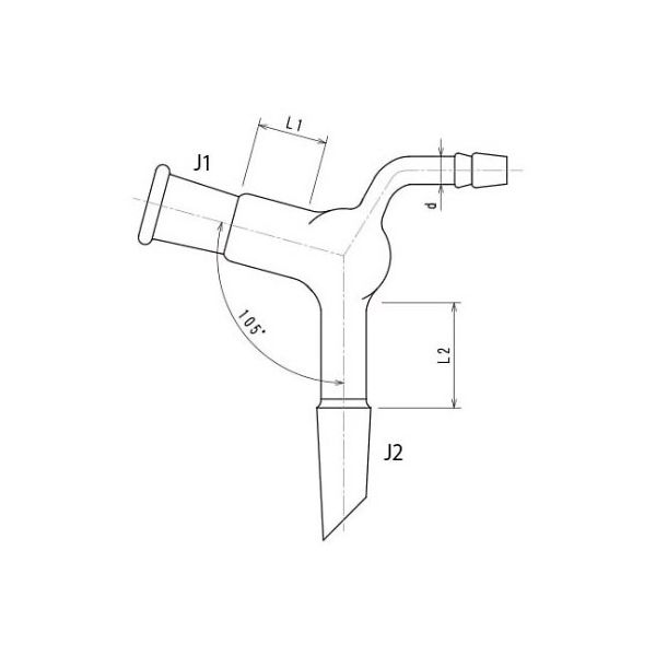 旭製作所 減圧用アダプター 2332-3L 1個 61-4706-32（直送品）