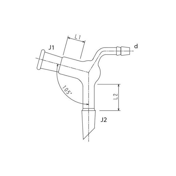 旭製作所 減圧用アダプター 2332ー1M 1個 61-4706-35（直送品）