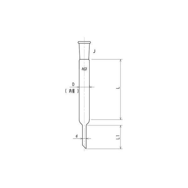 旭製作所 ジョイント付クロマトカラム 3801-40/500-5L 1個 61-4707-53（直送品）