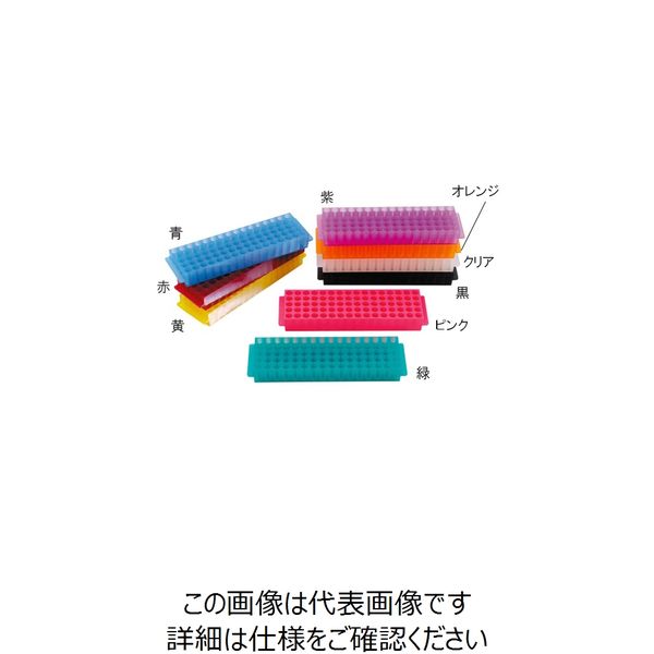 深江化成 チューブスタンド 80穴 赤 2521-802R 1個 62-0891-71（直送品）