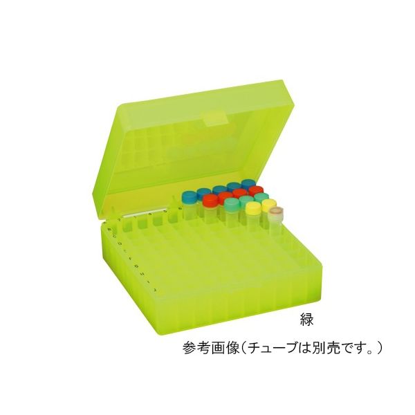 深江化成 チューブラック 1.5/2.0mlチューブ用 100穴 黄 2572-102Y 1個 62-0892-17（直送品）