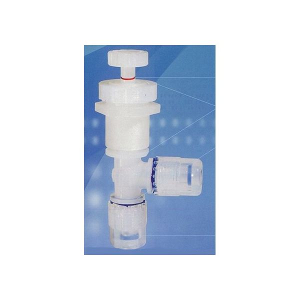 BUENO TECHNOLOGY フッ素樹脂 PFA 継手 ニードルバルブ 垂直式 JHAーM6 JHA-M6 1個 62-1061-39（直送品）
