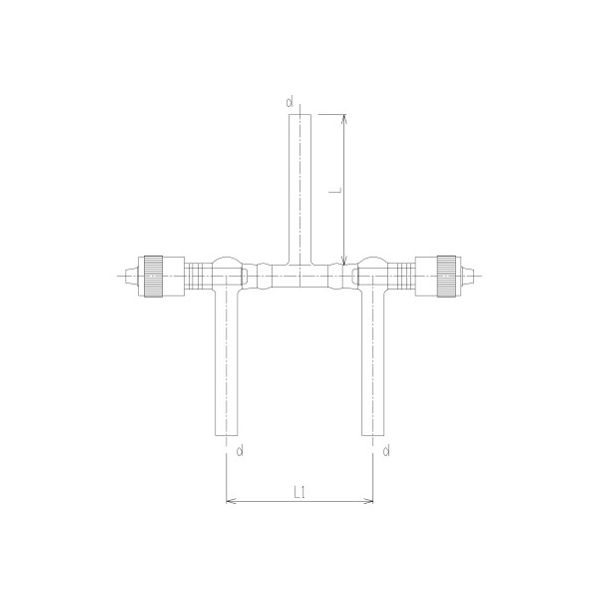 旭製作所 高真空グリースレスマルチバルブ I型 溝付 芯棒材質:PTFE 2262ー12G 1個 62-2091-74（直送品）