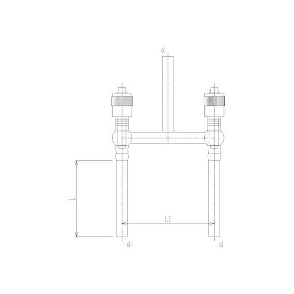 旭製作所 高真空グリースレスマルチバルブ II型 芯棒材質:PTFE 2264ー12 1個 62-2091-79（直送品）