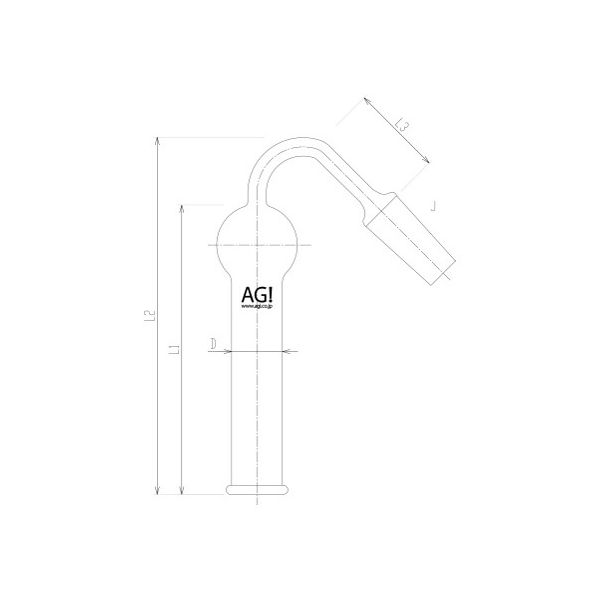 旭製作所 カルシウム管 III型 2384ー4L 1個 62-2092-35（直送品）
