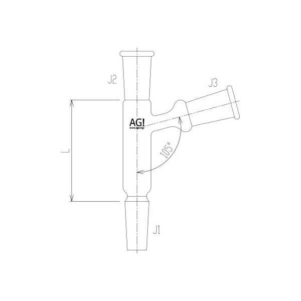 旭製作所 三又連結管 2552ー4L 1個 62-2095-25（直送品）