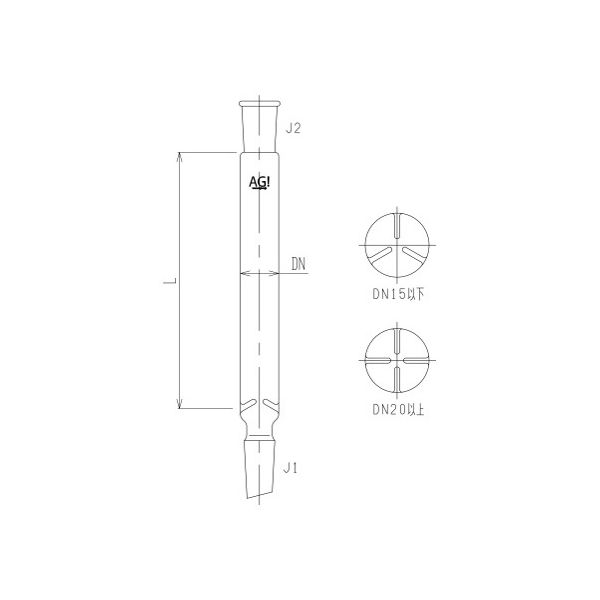 旭製作所 簡易充填塔 3510-15-500-2L 1個 62-2108-54（直送品）