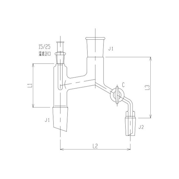 旭製作所 簡易分留器 ガラスコック 3530ー5L4L 1個 62-2109-05（直送品）