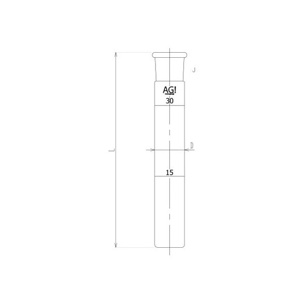 旭製作所 濁度用比色管（鏡面仕上げ） 本体のみ 4700-100B 1個 62-2118-12（直送品）