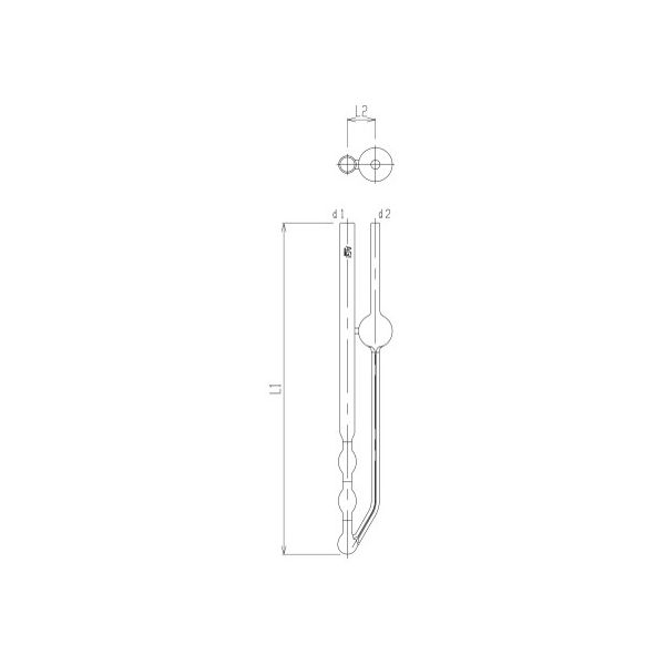 旭製作所 キャノン・フェンスケ粘度計（逆流形） 4802-02 1個 62-2118-81（直送品）