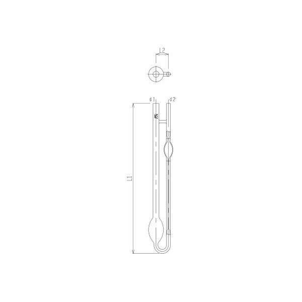 旭製作所 オストワルド粘度計 4810-01 1個 62-2119-25（直送品）