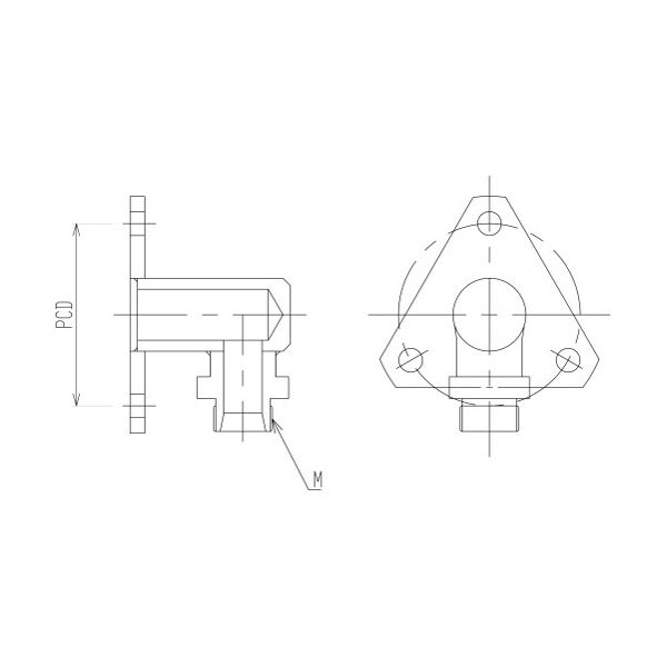 旭製作所 L形Mネジ変換フランジ 9131ー15/16L 1個 62-2119-47（直送品）