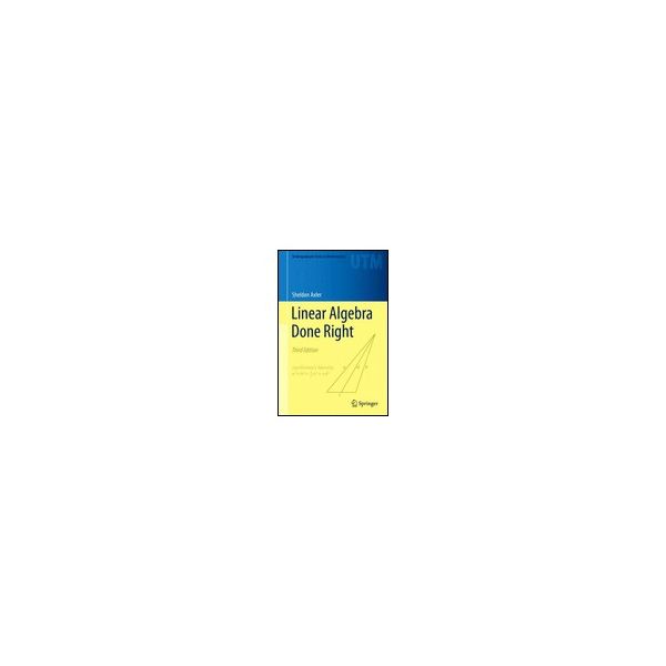 Springer Verlag Linear Algebra Done Right 978-3-319-11079-0 62-3794-22（直送品）