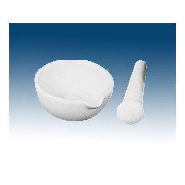 ユラボジャパン 乳鉢(光沢)磁製(乳棒付) 500mL MG-165 1個 61-9632-18（直送品）