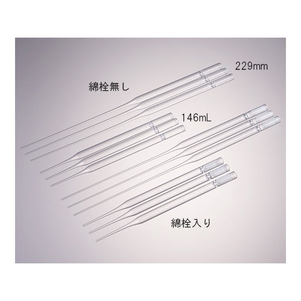 サーモフィッシャーサイエンティフィック 滅菌済パスツールピペット 綿栓入り 229mm 13-678-654 1ケース(250本)（直送品）