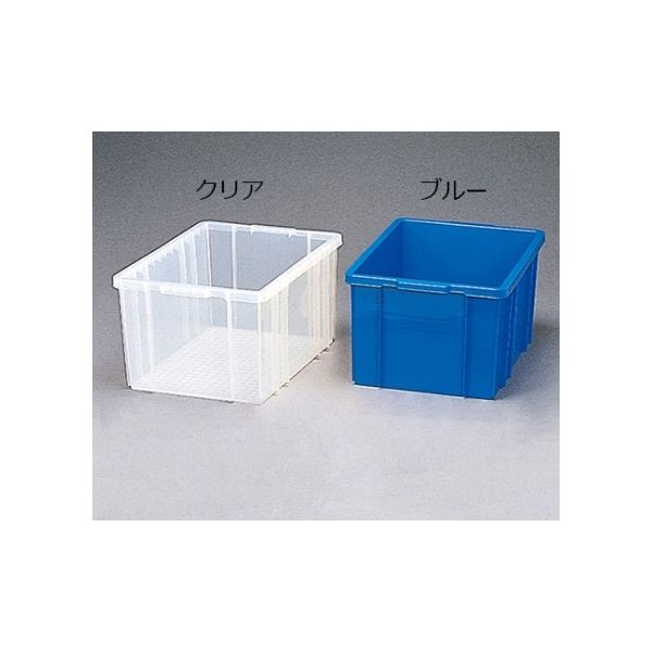 アイリスオーヤマ BOXコンテナ Bー65 ブルー 233730/B-65 1個 61-0424-68（直送品）