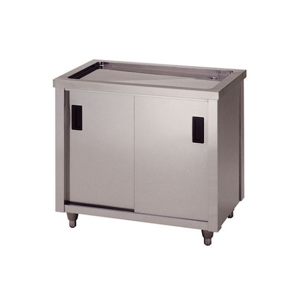 東製作所 水切キャビネット 750×600×800 ACM-750H 1個 61-4434-62（直送品）