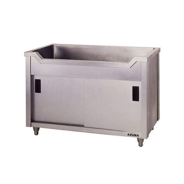 東製作所 舟形キャビネットシンク 1800×600×800 AF-1800H 1個 61-4435-86（直送品）